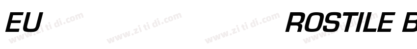 EUROSTILE BOLD粗体字体转换